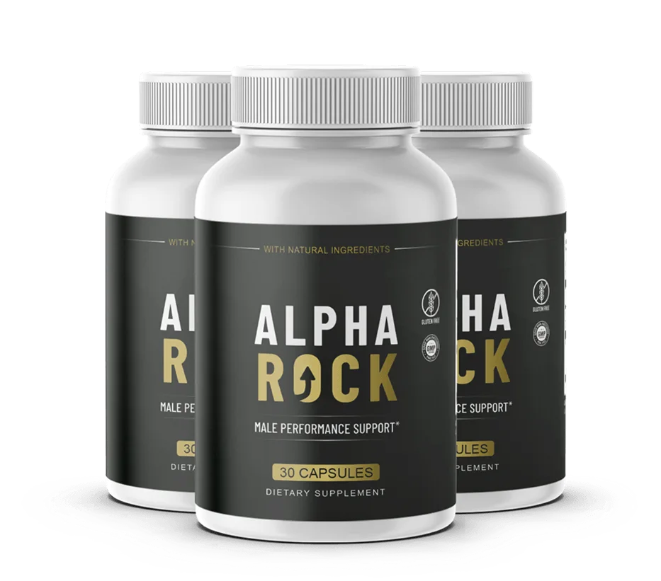 Three-bottle package of AlphaRock with free shipping