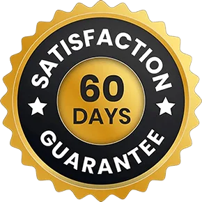 60-day money-back guarantee seal